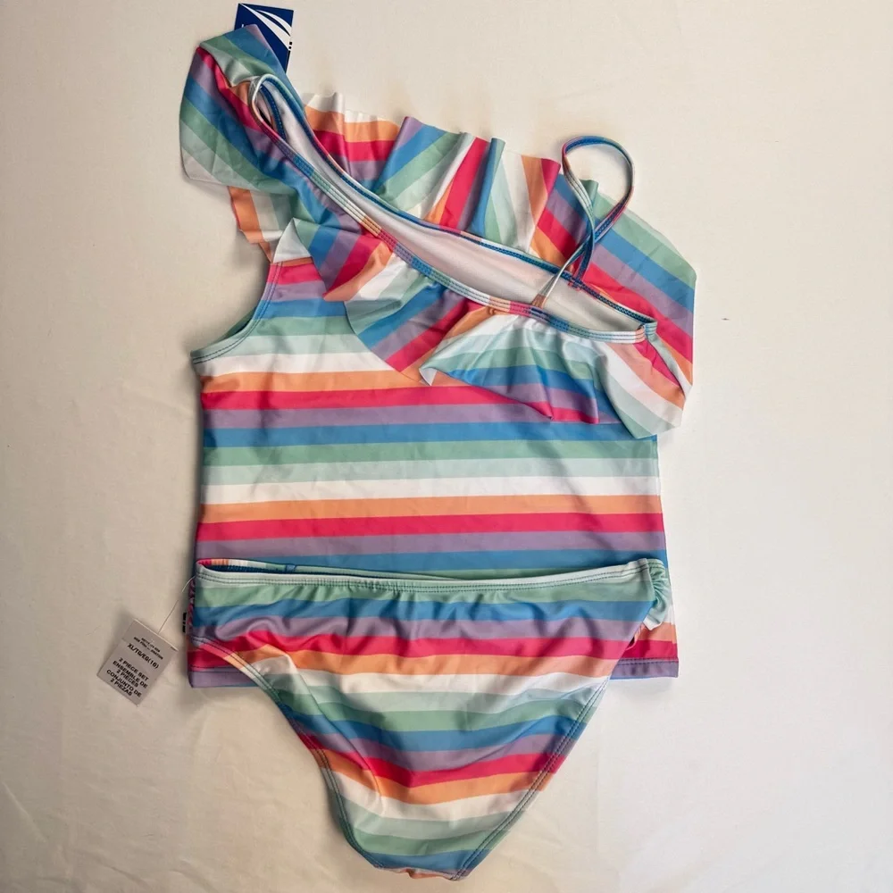 Nautica Girls' Two-Piece Bikini Swimsuit‎ Set, UPF 50+ Sun Protection, Quick-Dry